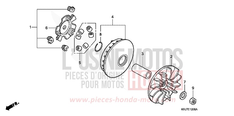DRIVE FACE for S-Wing ABS PEARL HARVEST GREEN (GY136) from 2011